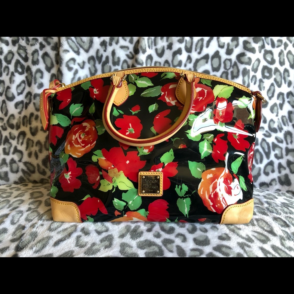 Dooney and Bourke Rose Vinyl Handbag